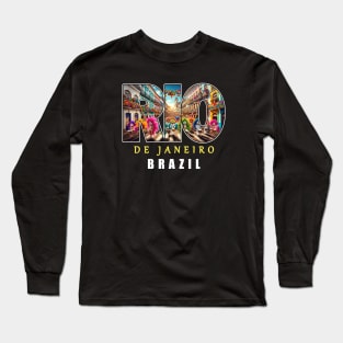 Rio de Janeiro Festive Carnival Long Sleeve T-Shirt